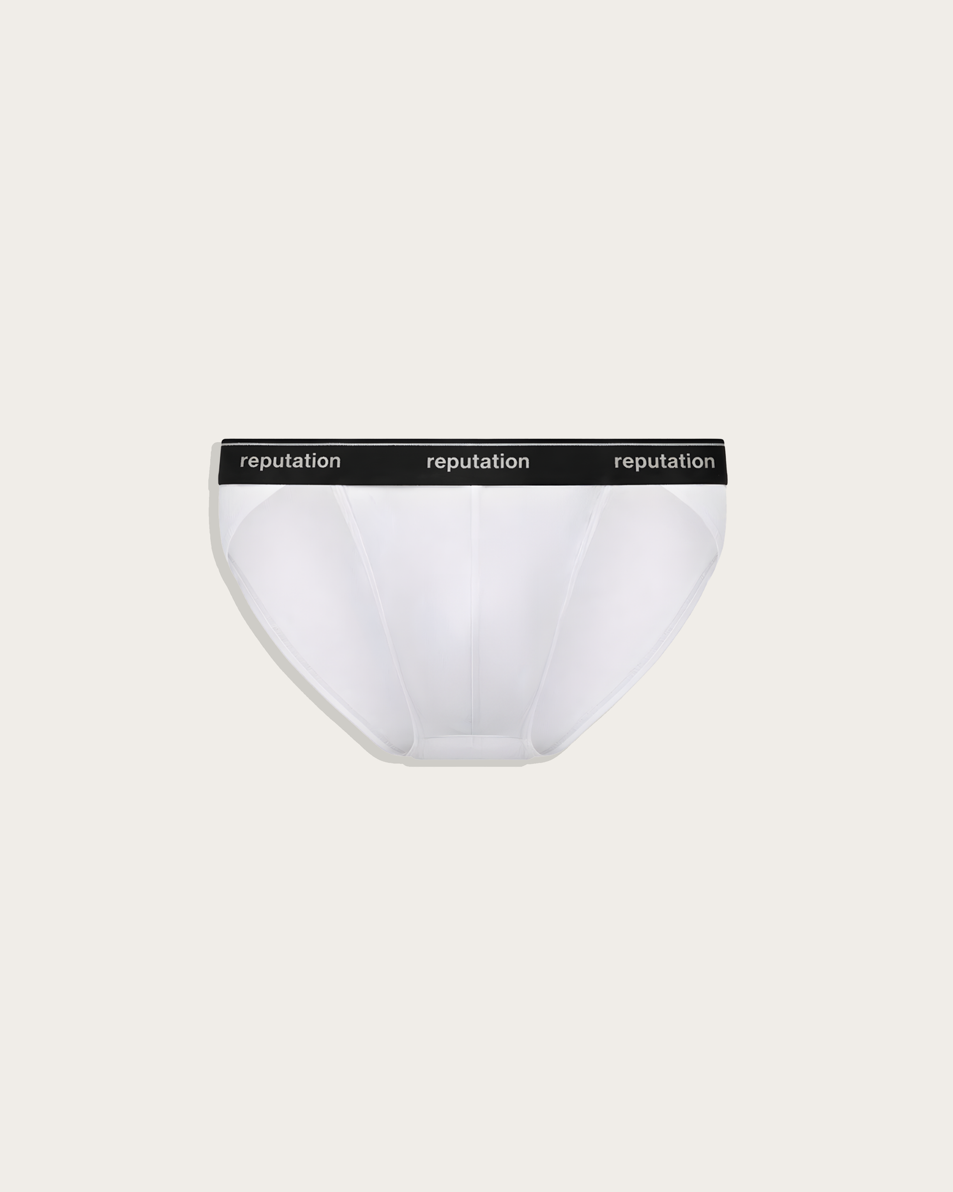 Reputation Sport Brief 01 in white, flat lay