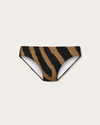 Reputation Signature Swim Brief 01 Zebra in brown, flat lay