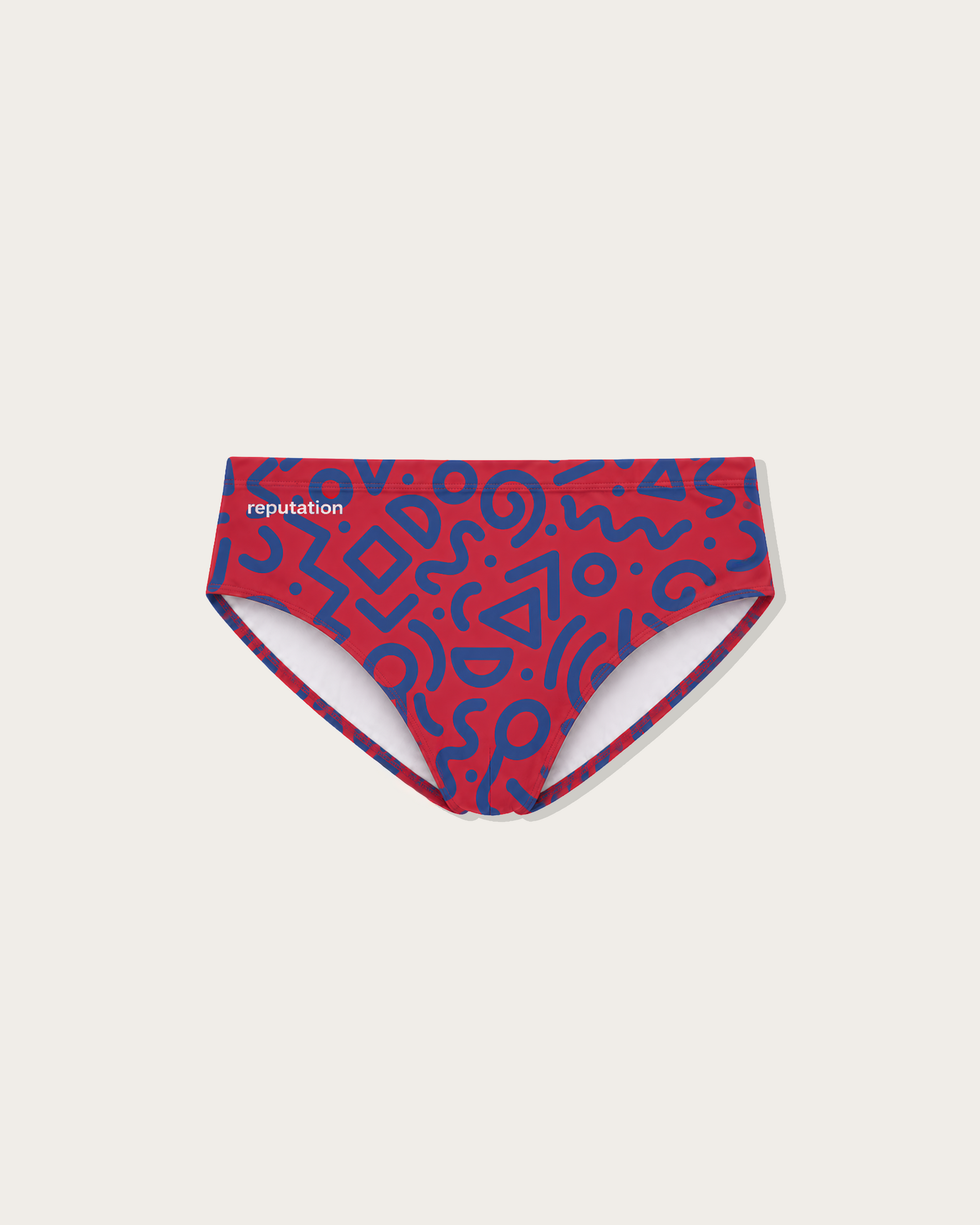 Reputation Signature Sunga 02 Glyph in red, flat lay